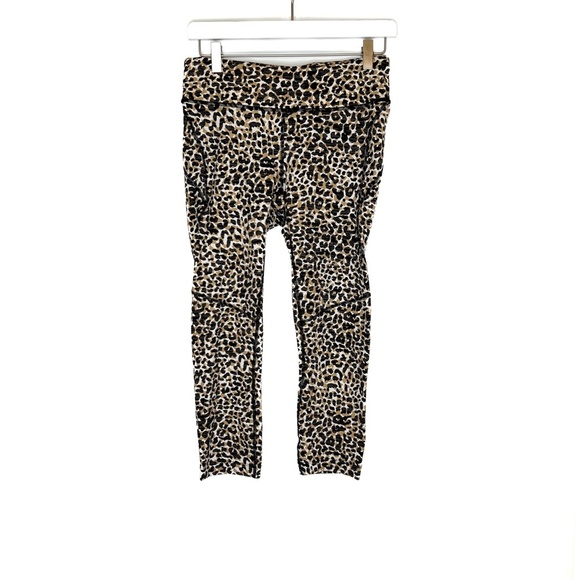 Outdoor Voices Leggings Leopard Print Flex High Rise 7/8 Leggings - Picture 2 of 5